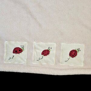 Kids Line Ladybug Baby Blanket Light‎ Pink Girls Plush